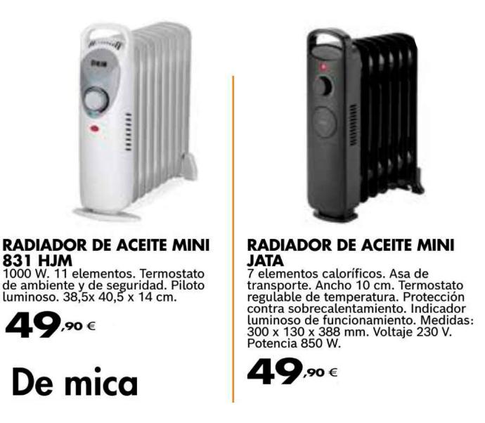 Radiadores de aceite mini