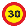 SE&Ntilde;AL BOLSA LIMITE VELOCIDAD 30 *