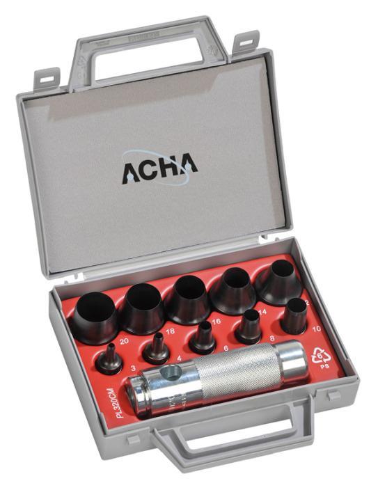 SACABOCADOS JGO. 10 BOCAS+MANG ACHA  44950