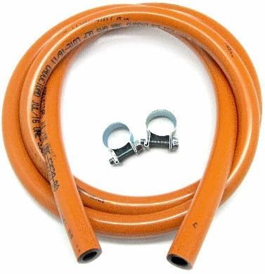 KIT TUBO BUTANO 1,5 MT+BRIDAS ESPIROGAS